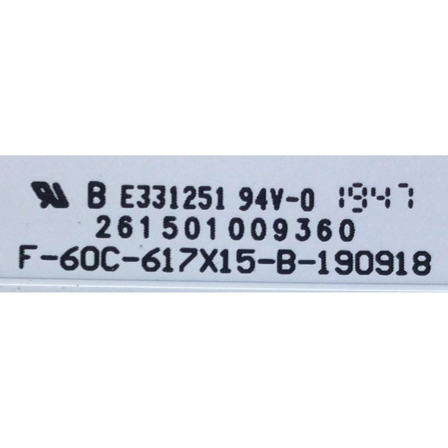 KIT DE LED'S PARA TV VIZIO (10 PIEZAS) / NUMERO DE PARTE 261501009370 / 261501009360 / F-60C-569X15-A-190918 / F-60C-617X15-B-190918 / V605A / V605B / P 0BM3B / PANEL SD600DU1.1 / MODELOS V605-G3 / V605-G3 LFTRYRKV - Imagen 4